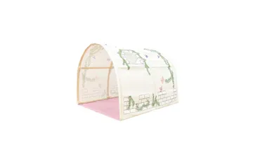 Halvhøy seng med stige og matchende tekstilsett (lekgardin, tunnel og oppbevaringslommer) Scott Birdy - Birdy - Møbler - Barnemøbler - Barneseng & Juniorseng - Loftseng