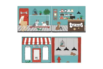 Halvhøy seng med stige og matchende tekstilsett (lekgardin) Scott Dyrebutikk - Dyrebutikk - Møbler - Barnemøbler - Barneseng & Juniorseng - Loftseng