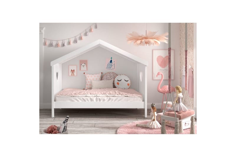 Husseng Amori 90 x 200 cm Hvit - Møbler - Barnemøbler - Barneseng & Juniorseng - Husseng