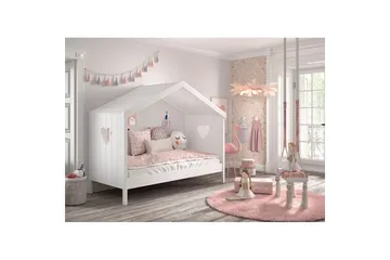 Husseng Amori 90 x 200 cm Hvit - Møbler - Barnemøbler - Barneseng & Juniorseng - Husseng