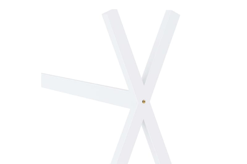 Sengeramme for husseng barn heltre furu hvit 80x160 cm -   - Husseng