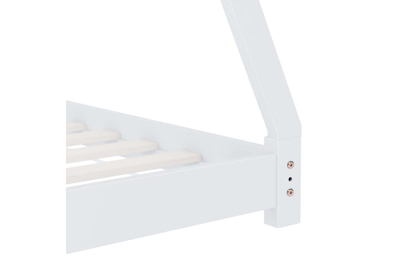 Sengeramme for husseng barn heltre furu hvit 80x160 cm - - Husseng Sengeramme for husseng barn heltre furu hvit 80x160 cm - - Husseng