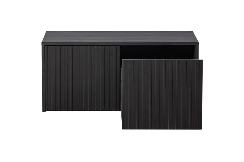 Køye-benk New Gravure - Svart, Furu - Møbler - Gangmøbler - Gangbenk