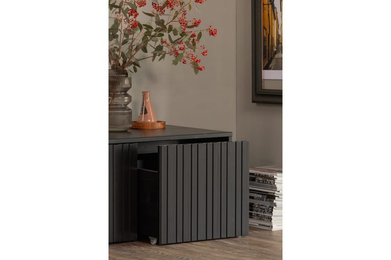 Køye-benk New Gravure - Svart, Furu - Møbler - Gangmøbler - Gangbenk