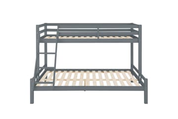 Køyeseng Alpi 280x142x143 cm, Grå - 280x142x143 cm, Grå - Møbler - Barnemøbler - Barneseng & Juniorseng - Loftseng