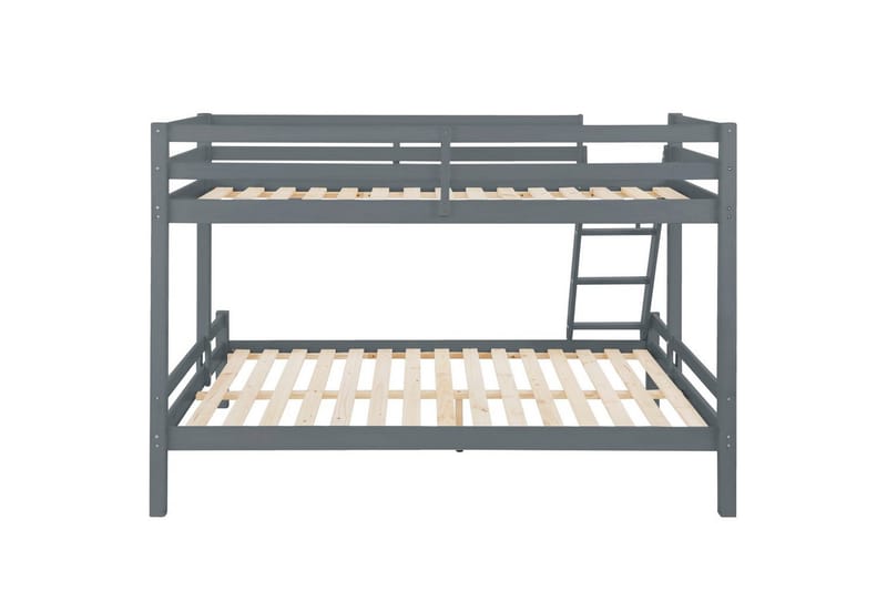 Køyeseng Alpi 280x142x143 cm, Grå - 280x142x143 cm, Grå - Møbler - Barnemøbler - Barneseng & Juniorseng - Loftseng