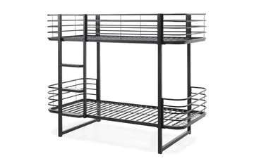 Boschba Køyeseng 90x200 - Svart - Møbler - Barnemøbler - Barneseng & Juniorseng - Køyeseng