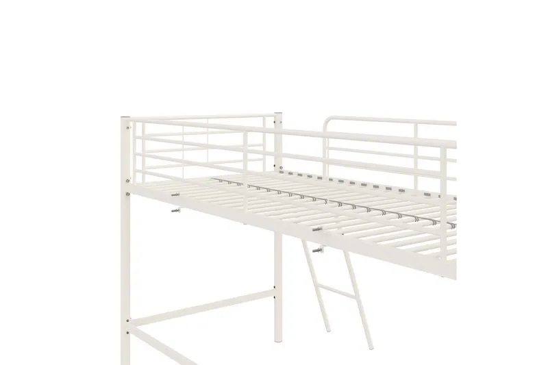 Køyeseng Jodie Hvit - Hvit - Møbler - Barnemøbler - Barneseng & Juniorseng - Loftseng