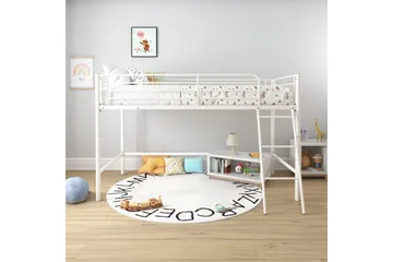 Køyeseng Jodie Hvit - Hvit - Møbler - Barnemøbler - Barneseng & Juniorseng - Loftseng