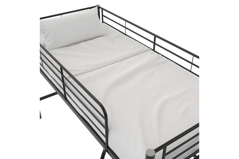 Køyeseng Jodie Svart - Svart - M øbler - Barnemøbler - Barneseng & Juniorseng - Loftseng