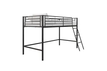 Køyeseng Jodie Svart - Svart - Møbler - Barnemøbler - Barneseng & Juniorseng - Loftseng