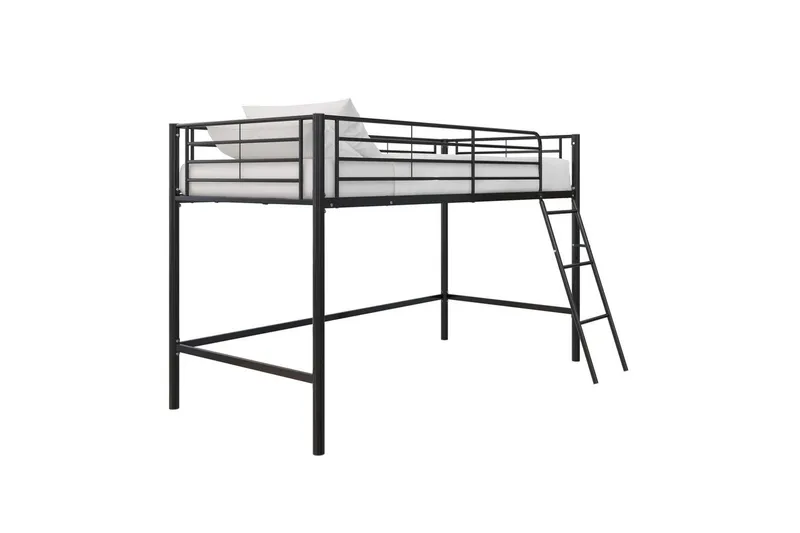 Køyeseng Jodie Svart - Svart - Møbler - Barnemøbler - Barneseng & Juniorseng - Loftseng