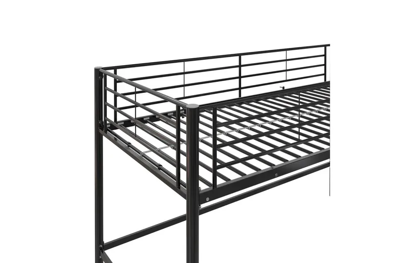 Køyeseng Jodie Svart - Svart - Møbler - Barnemøbler - Barneseng & Juniorseng - Loftseng