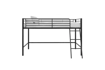 Køyeseng Jodie Svart - Svart - Møbler - Barnemøbler - Barneseng & Juniorseng - Loftseng