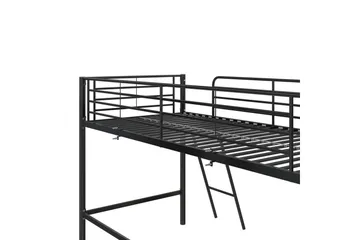 Køyeseng Jodie Svart - Svart - Møbler - Barnemøbler - Barneseng & Juniorseng - Loftseng