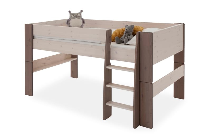 Loftseng Kidzens - Grå|Beige - Køyeseng - Loftseng