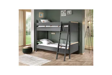 Køyeseng London Antrasitt - Antrasitt - Møbler - Barnemøbler - Barneseng & Juniorseng - Loftseng