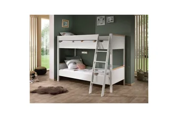 Køyeseng London Hvit - Hvit - Møbler - Barnemøbler - Barneseng & Juniorseng - Loftseng