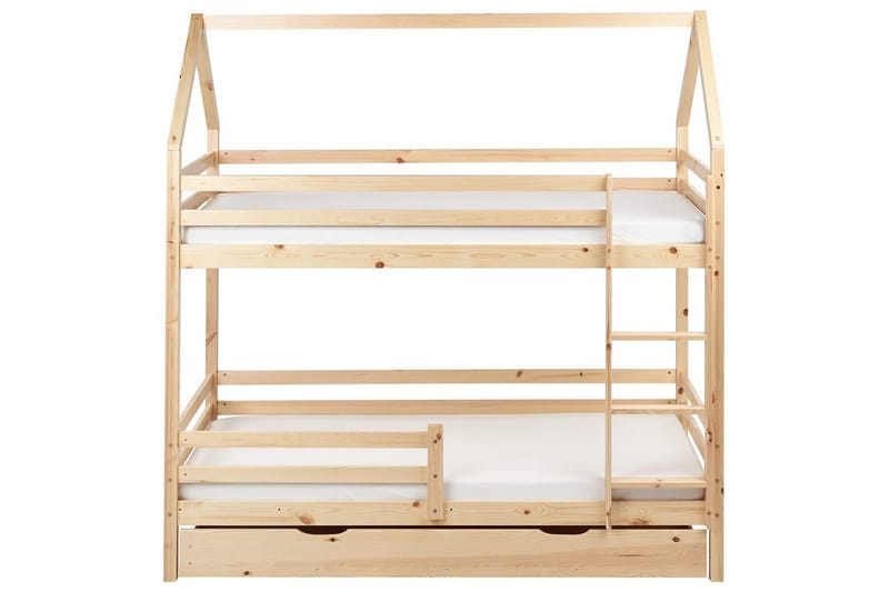 Køyeseng med skuffer Girgols - Brun - Møbler - Barnemøbler - Barneseng & Juniorseng - Loftseng