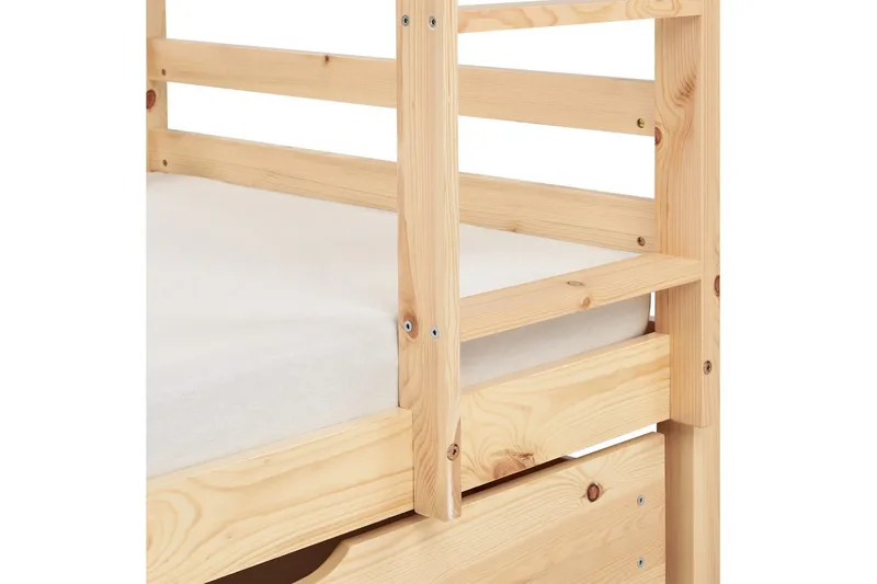 Køyeseng med skuffer Girgols - Brun - Møbler - Barnemøbler - Barneseng & Juniorseng - Loftseng