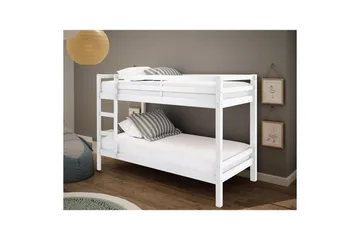 Køyeseng med to liggeplasser Loft24 Køyeseng Alpi 208x103x143 cm, hvit Vit - Møbler - Barnemøbler - Barneseng & Juniorseng - Køyeseng