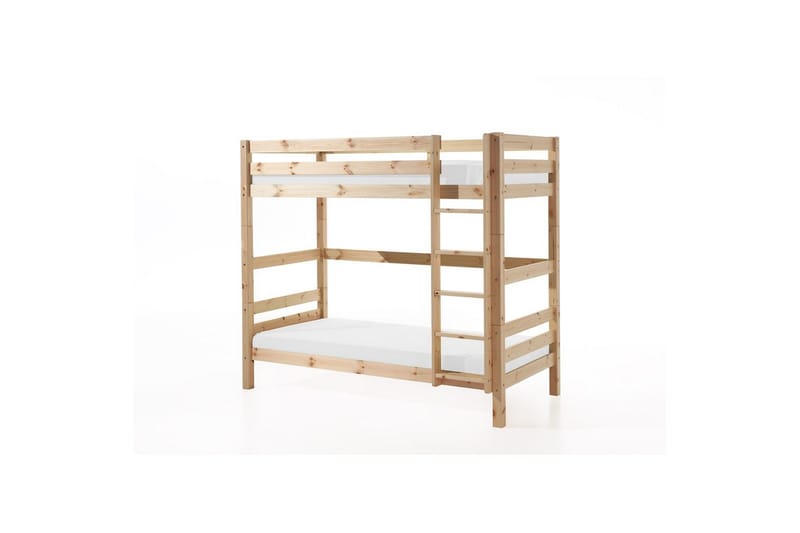 Køyeseng med Underseng Pino Naturlig, 180 cm - Naturlig, 180 cm - Møbler - Barnemøbler - Barneseng & Juniorseng - Loftseng