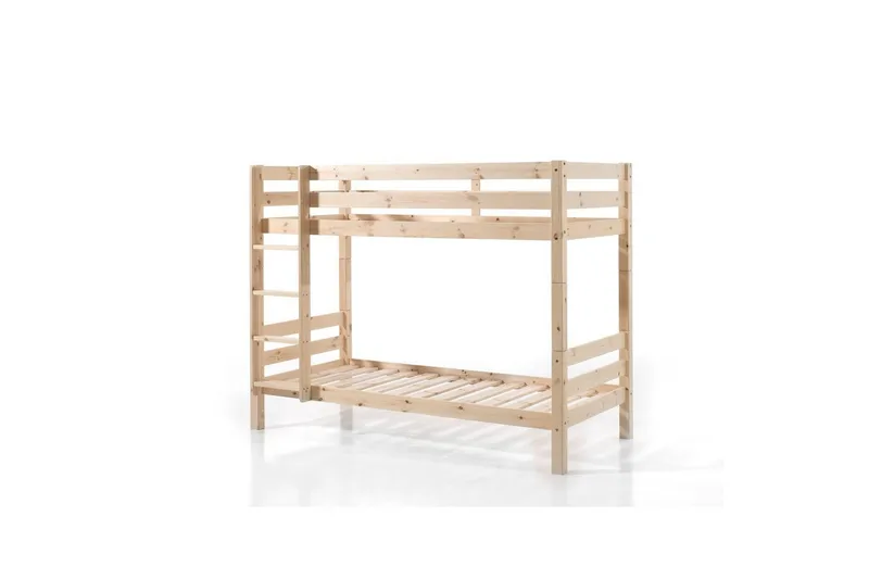 Køyeseng med Underseng Pino Naturlig, 160 cm, Naturlig, 160 cm