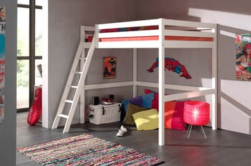 Pirue Loftseng - Hvit - Møbler - Barnemøbler - Barneseng & Juniorseng - Køyeseng