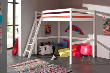 Pirue Loftseng - Hvit - Møbler - Barnemøbler - Barneseng & Juniorseng - Køyeseng