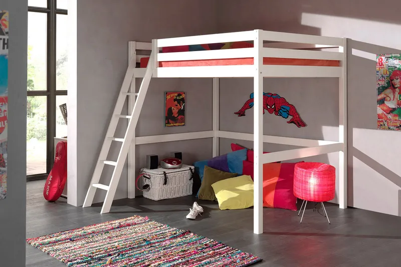 Pirue Loftseng - Hvit - Møbler - Barnemøbler - Barneseng & Juniorseng - Køyeseng