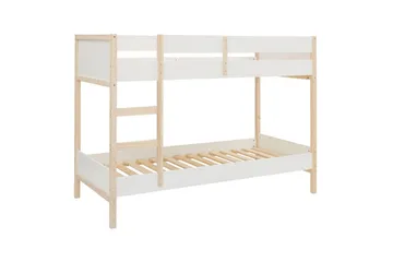 Køyeseng Square Line Hvit, 150x205x96 cm - Hvit, 150x205x96 cm - Møbler - Barnemøbler - Barneseng & Juniorseng - Køyeseng