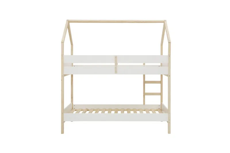 Køyeseng Square Line Hvit, 223x205x96 cm - Hvit, 223x205x96 cm - Møbler - Barnemøbler - Barneseng & Juniorseng - Køyeseng