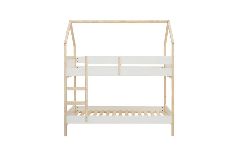 Køyeseng Square Line Hvit, 223x205x96 cm - Hvit, 223x205x96 cm - Møbler - Barnemøbler - Barneseng & Juniorseng - Køyeseng