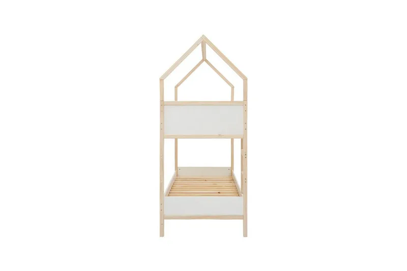 Køyeseng Square Line Hvit, 223x205x96 cm - Hvit, 223x205x96 cm - Møbler - Barnemøbler - Barneseng & Juniorseng - Køyeseng