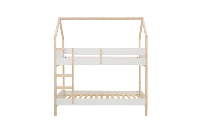 Køyeseng Square Line Hvit, 223x205x96 cm - Hvit, 223x205x96 cm - Møbler - Barnemøbler - Barneseng & Juniorseng - Loftseng