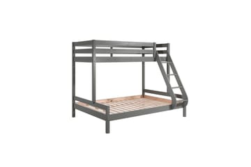 Køyeseng Pino Family 140x200 + 90x200 cm Grå - Grå - Møbler - Barnemøbler - Barneseng & Juniorseng - Loftseng