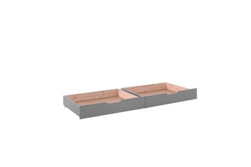 Køyeseng Pino Sett med 2 Skuffer Grå, 180 cm - Grå, 180 cm - Møbler - Barnemøbler - Barneseng & Juniorseng - Loftseng