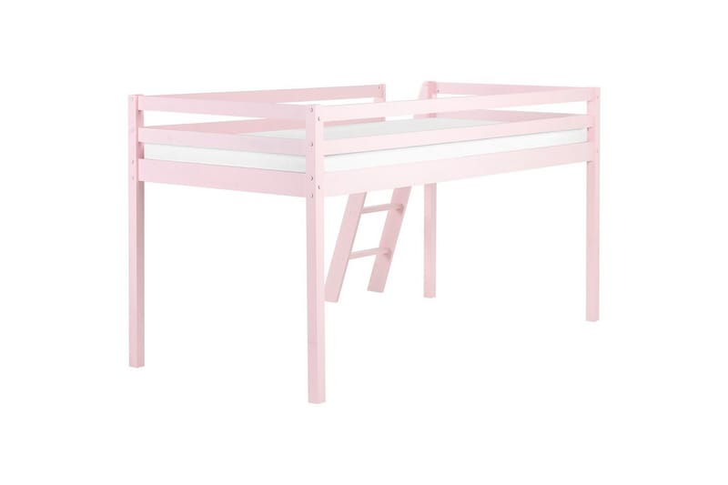Lav køyeseng Ascoux - Rosa - Møbler - Barnemøbler - Barneseng & Juniorseng - Køyeseng