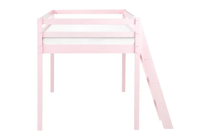 Lav køyeseng Ascoux - Rosa - Møbler - Barnemøbler - Barneseng & Juniorseng - Køyeseng