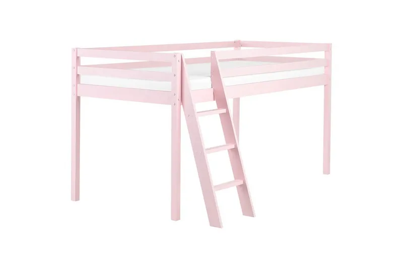 Lav køyeseng Ascoux - Rosa - Møbler - Barnemøbler - Barneseng & Juniorseng - Loftseng