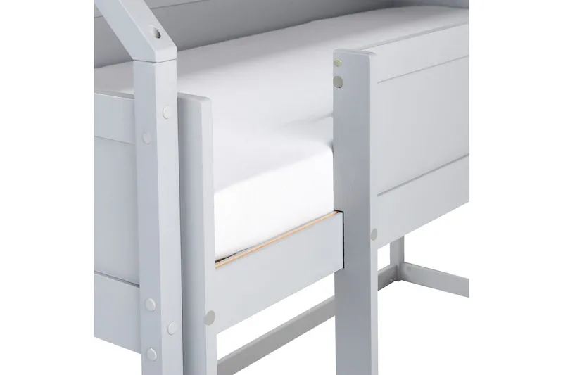 Lav køyeseng Dienne - Grå - Møbler - Barnemøbler - Barneseng & Juniorseng - Loftseng