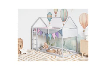 Lav køyeseng Dienne - Grå - Møbler - Barnemøbler - Barneseng & Juniorseng - Loftseng