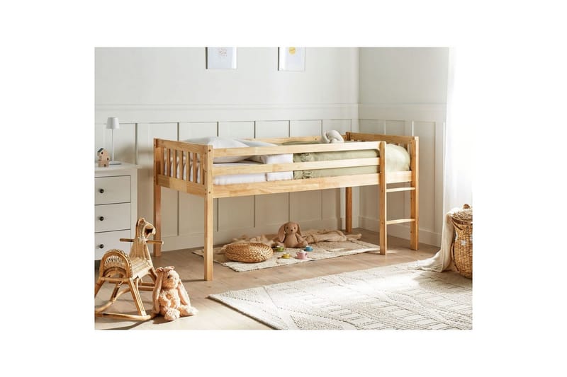 Lav køyeseng Peipin - Lyst tre - Møbler - Barnem øbler - Barneseng & Juniorseng - Loftseng