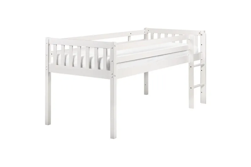 Lav køyeseng Peipin - Hvit - Møbler - Barnemøbler - Barneseng & Juniorseng - Loftseng