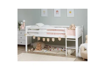 Lav køyeseng Peipin - Hvit - Møbler - Barnemøbler - Barneseng & Juniorseng - Loftseng