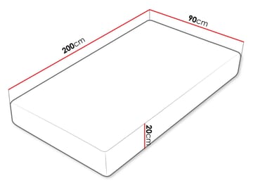 madrass Madrass CULTURE 20 SOFT H3 rullet 90x200 cm - Møbler - Barnemøbler - Barneseng & Juniorseng - Rammemadrass barn & barnemadrass