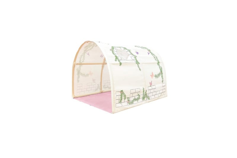 Middelseng med gardin Pino Birdy Naturlig, Naturlig, Uten sklie, Birdy, 3 - Naturlig, Naturlig, Uten sklie, Birdy, 3 - Møbler - Barnemøbler - Barneseng & Juniorseng - Loftseng