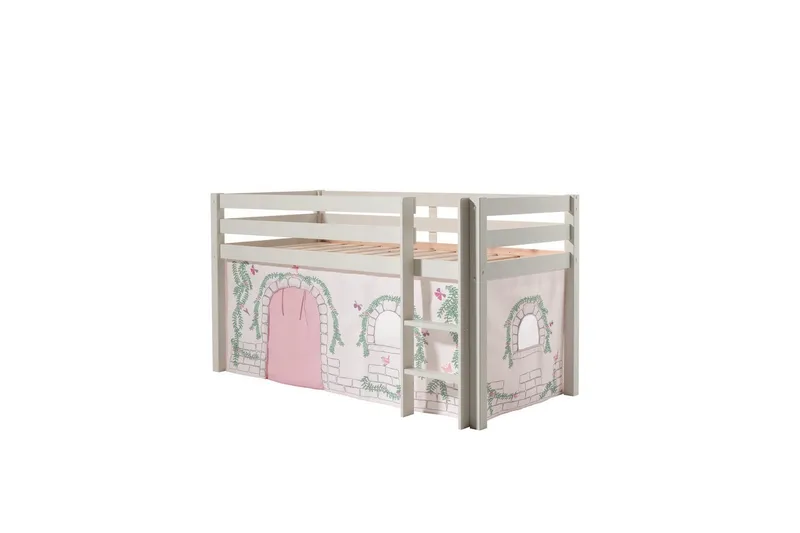 Middelseng med gardin Pino Birdy Hvit, Hvit, Uten sklie, Uten tunnel, Ingen lommer, Hvit, Hvit, Uten sklie, Uten tunnel, Ingen lommer