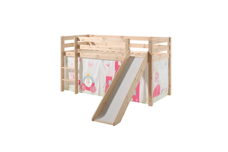 Middelseng med gardin Pino Princess Naturlig, Naturlig, Med sklie, Ingen tunnel, Ingen lommer, Naturlig, Naturlig, Med sklie, Ingen tunnel, Ingen lommer