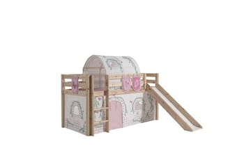 Middelseng med gardin Pino Birdy Naturlig, Naturlig, Med sklie, Birdy, 3